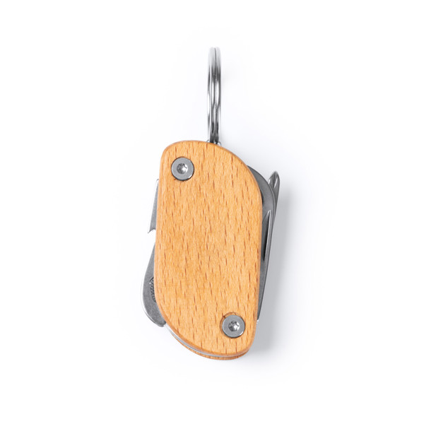 Multiherramienta personalizada de madera y acero inoxidable 5 funciones
