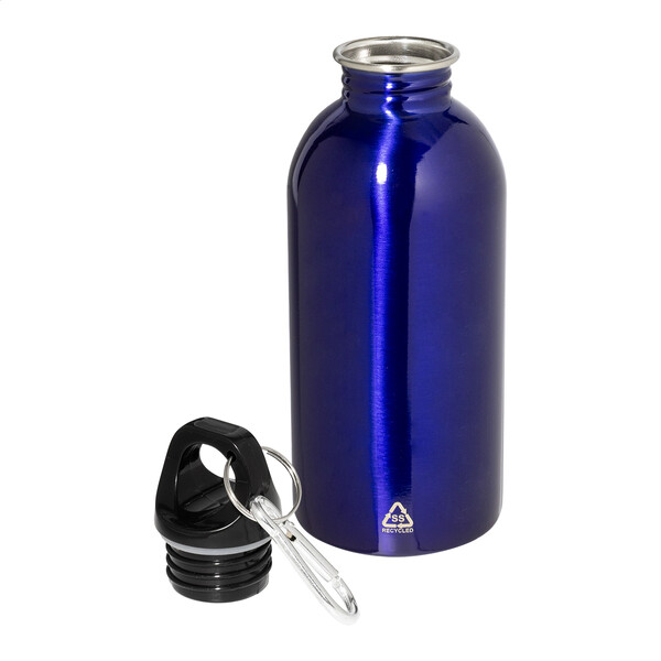Bouteille en acier inoxydable recyclée Ressuto - Bleu