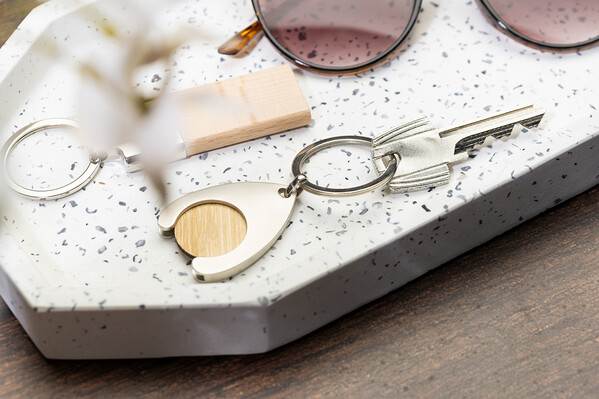 Porte-clés jeton pour caddy Zoinc