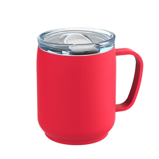 Thermo mug RETUMBLER-myNIZZA CERAMIC, Red - White