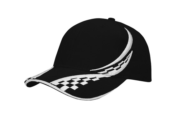 4076 - baseball cap - black/white