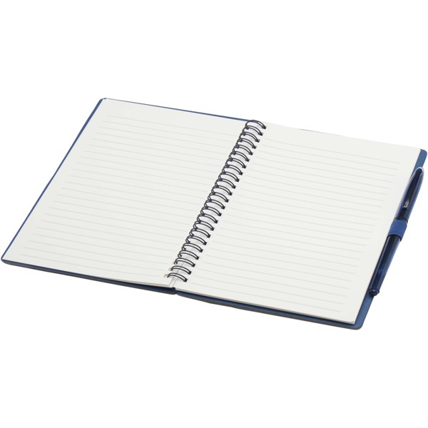 Carnet A5 à couverture souple réutilisable et parure de stylos Slate (encre noire) - Marine