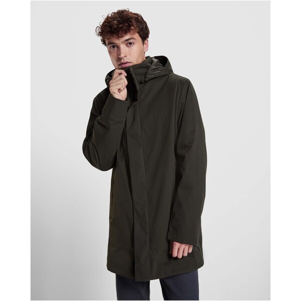 Dome - kurtka typu parka, ocieplana, unisex - Zielony dymny / L