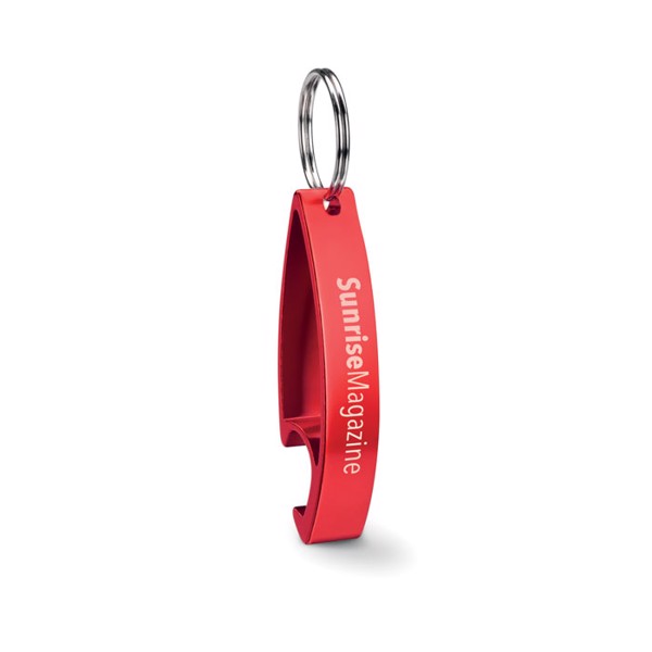 Key ring bottle opener Colour Twices - Red
