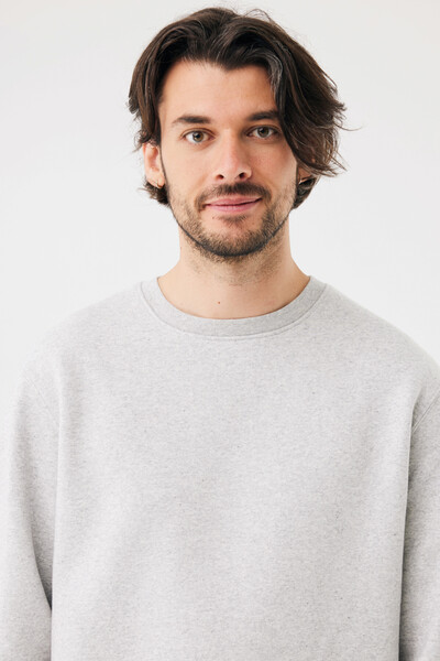 Mikina IQONIQ Torla z recyklované bavlny - Light Heather Grey / XL