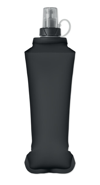 Skladacia fľaša na vodu 500ml Biter - Čierna
