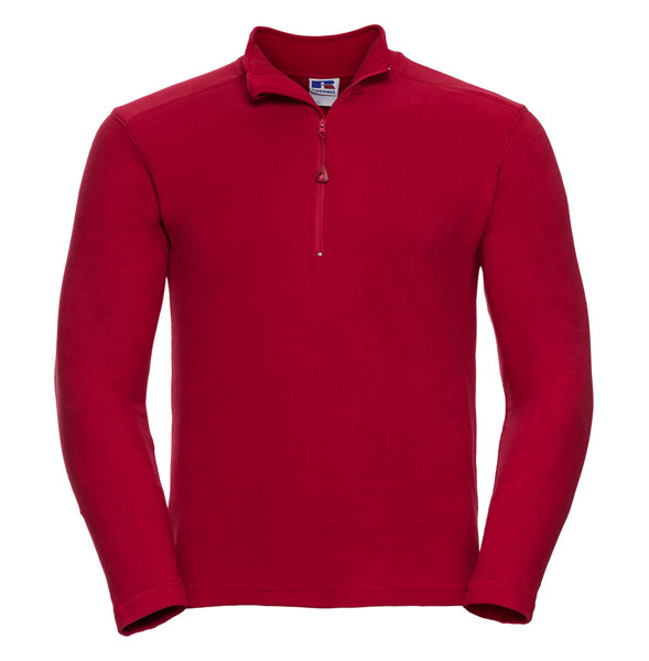 Men's 1 / 4 Zip Microfleece - Classic Red / S