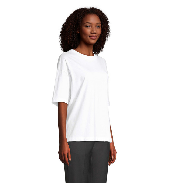 BOXY WOMEN T-SHIRT OVERSIZE - Blanc / L