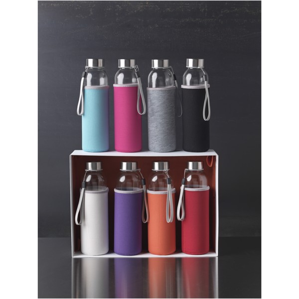 Borraccia sportiva Bodhi in vetro da 500 ml - Blu chiaro