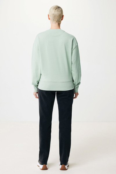 Mikina Iqoniq Kruger relaxed fit z recykl. bavlny - Iceberg Green / M