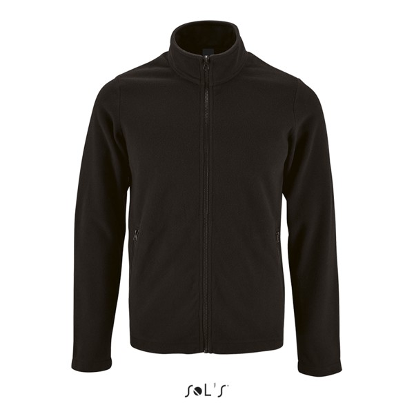 Sol's Norman Men - απλό μπουφάν Fleece - Black / XL