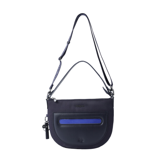 BONBON L | Crossbody semilună L + RFID - Hedgren - Peacot Blue