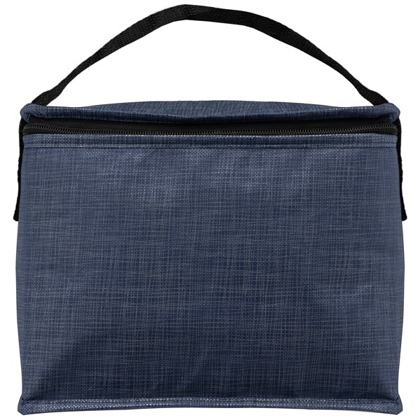 Refresh - Panier-repas réfrigéré en rPET recyclé - Bleu marine / Sérigraphie