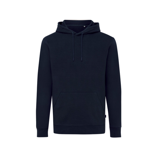 Sweat à capuche en coton recyclé Iqoniq Jasper - Bleu Marine / M