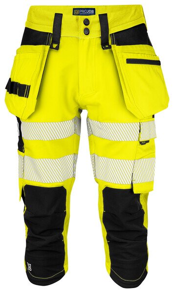 6577 3/4 pant stretch Yellow/Black C46