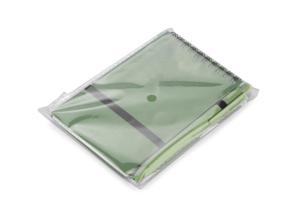 Notebook with pen TRESA A6 - green