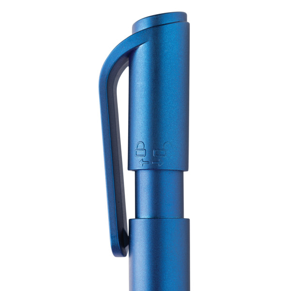 Stylo TwistLock en ABS recyclé certifié GRS - Bleu