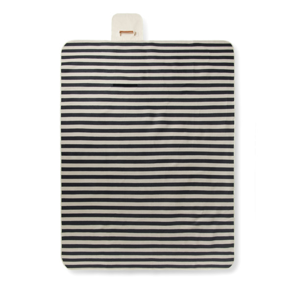 Vinga Alba picnic blanket 200x150cm, 54% rPET fleece - Black