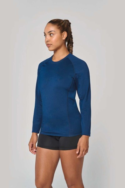 Adults' Long-Sleeved Base Layer Sports T-Shirt - White / L