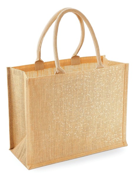 Shimmer Jute Shopper