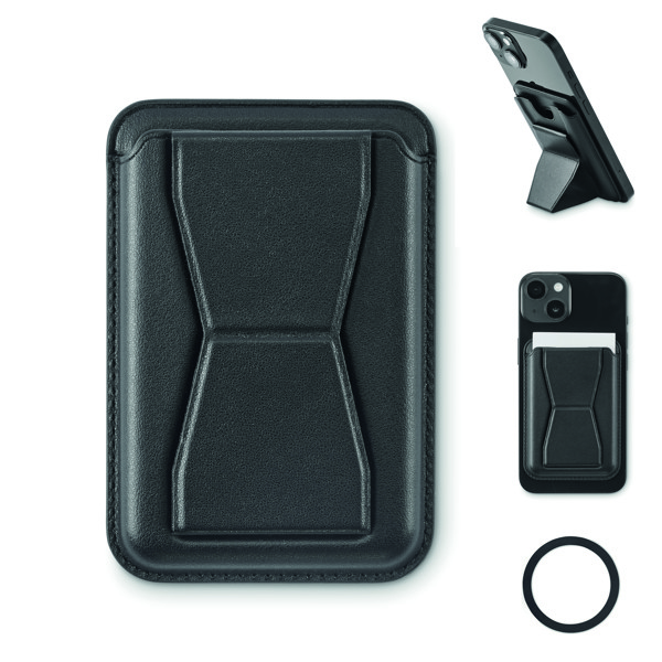 Magnetic PU cardholder Leamag