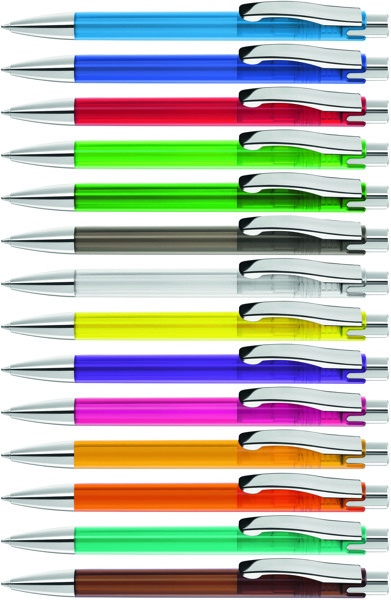 CANDY transparent M SI guľôčkové pero - Žltá