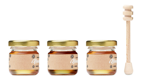 Set of 3 wildflower honey Beebee Set