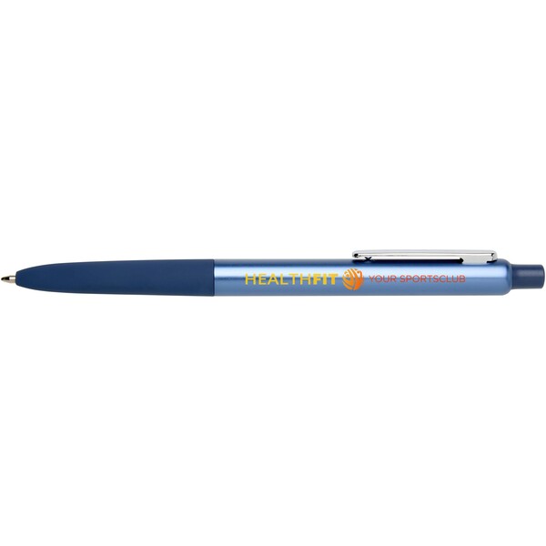 Soffit recycled aluminium click anodized ballpoint pen (blue ink) - Ocean Blue