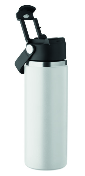 Double wall bottle 500 ml Suma Grip - White