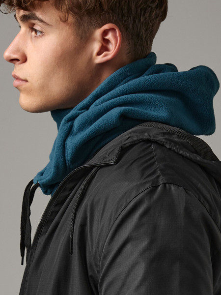 Recycled Fleece Hood - Black
