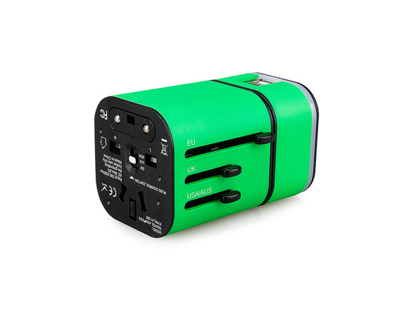 Cestovný USB adaptér s LED logom #2