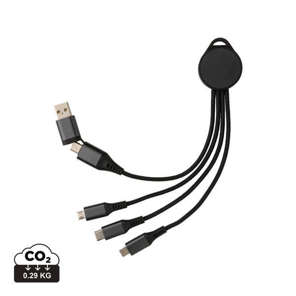 Terra kabel za punjenje 6-u-1 od RCS recikliranog aluminija