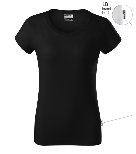 Tričko Dámske Rimeck® Resist - Čierna 01 (Brand Label) / 3XL