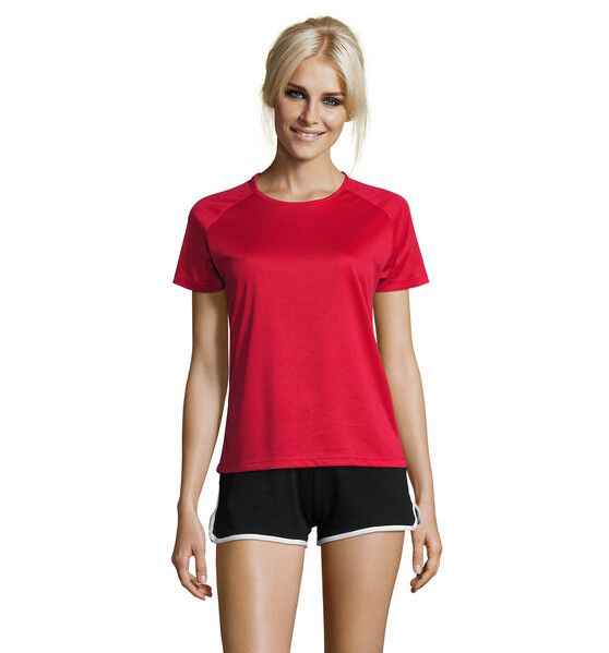 SPORTY T-SHIRT SENHORA 140g Sporty Women - VermelhoM