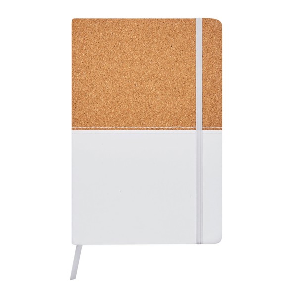 Notizbuch Corky Im Din-A5-Format - Braun / Weiß