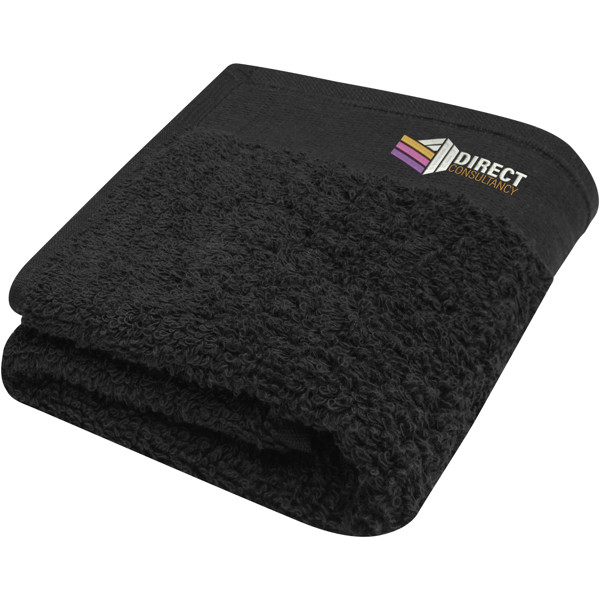 Chloe 550 g/m² Baumwollhandtuch 30 x 50 cm - schwarz