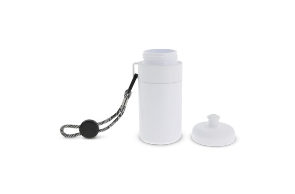 Bidon de sport avec bague 500ml - Blanc / Blanc