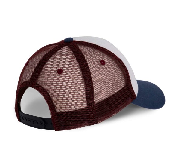 Trucker Cap - 5 Panels - White / Indigo / Wine
