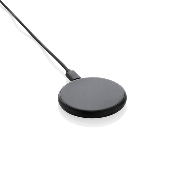 Magnapad wireless charger 15W, recycled ABS - Black