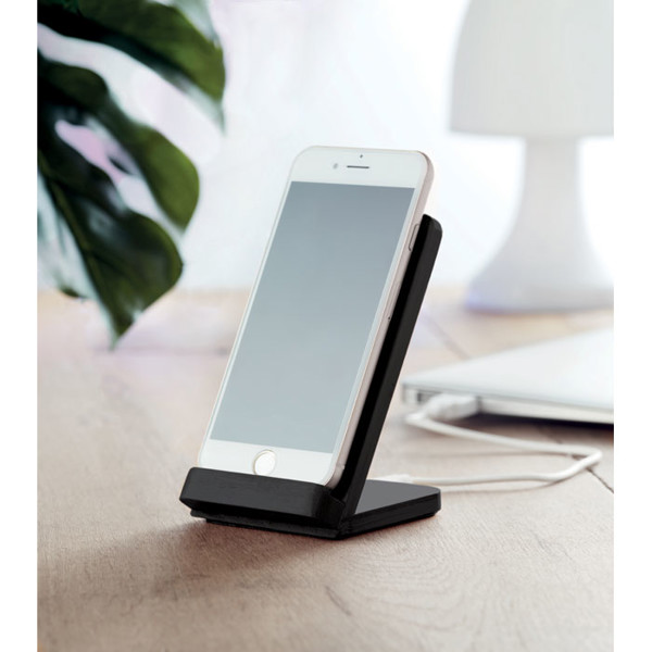 Bamboo wireless charge stand5W Wirestand - Wood