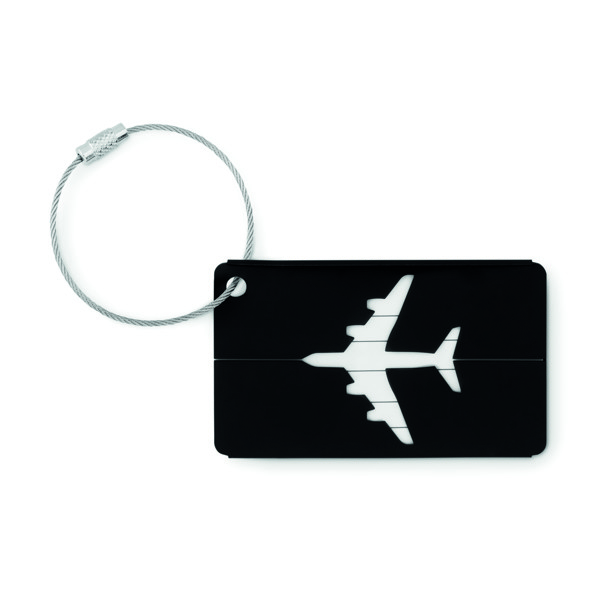 Identificador bagagem alumínio Fly Tag - Preto