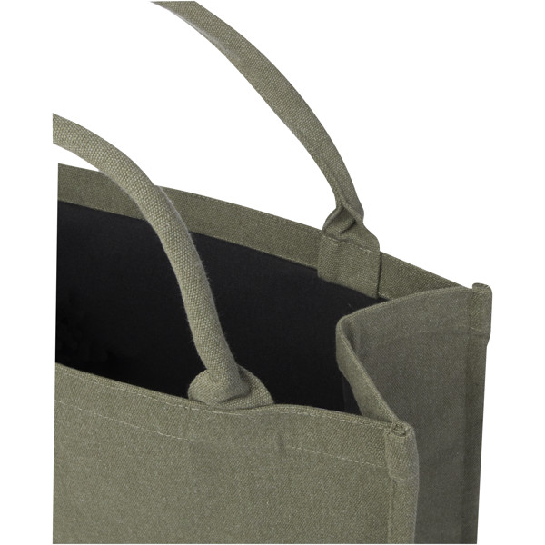 Tote bag per libri in materiale riciclato da 500 g/m² Trace Aware™ - Verde