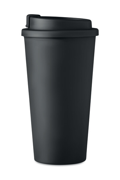 Pohár s dvojitou stenou Tuesday - Čierna