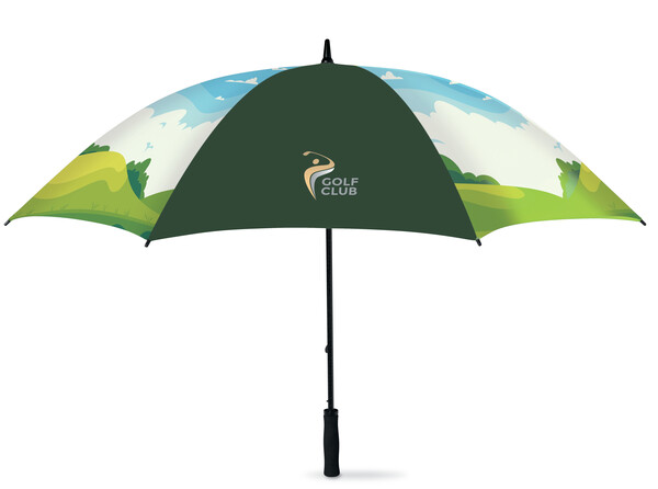 Allover-Druck Leichter Golfschirm 30" (⌀ 132cm) mit EVA-Griff - Full Color