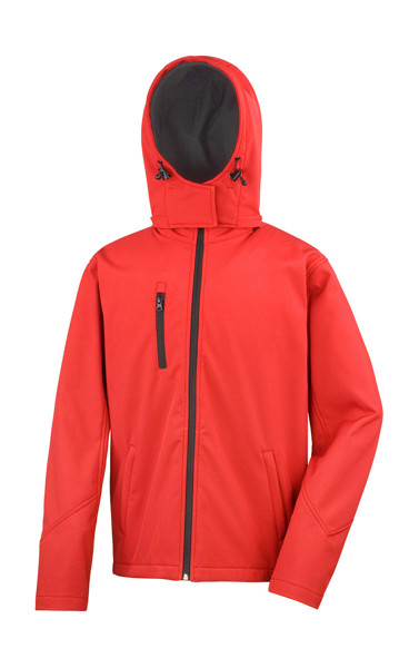 Tx Performance Hooded Softshell Jacket - Black / Grey / 3XL