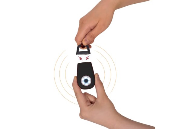 Personal alarm keylight recycled materials