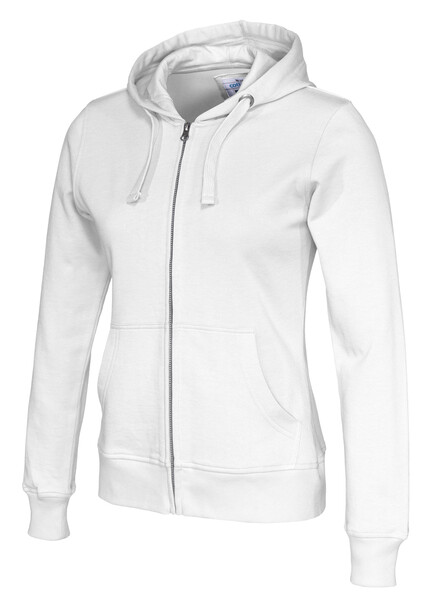 Cottover Gots Full Zip Hood Lady white XS