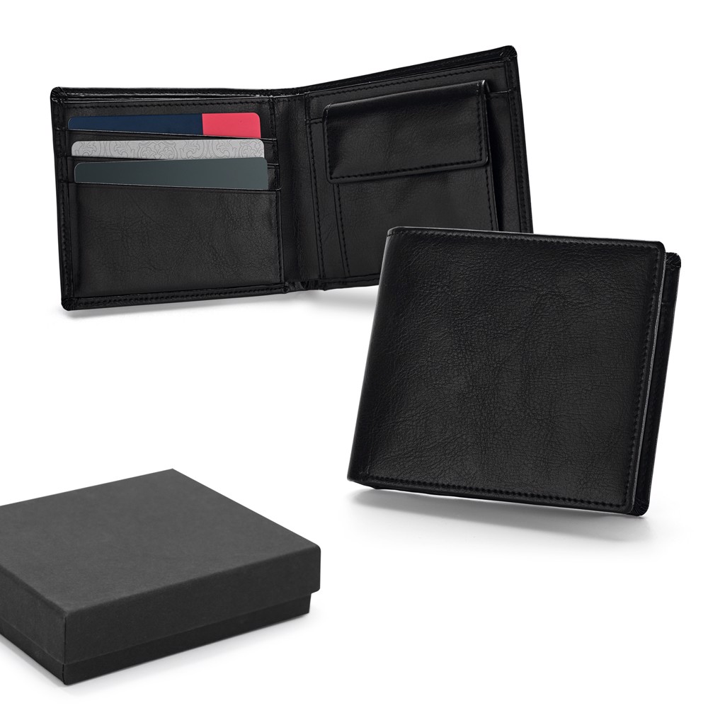 AFFLECK. Leather wallet with RFID blocking