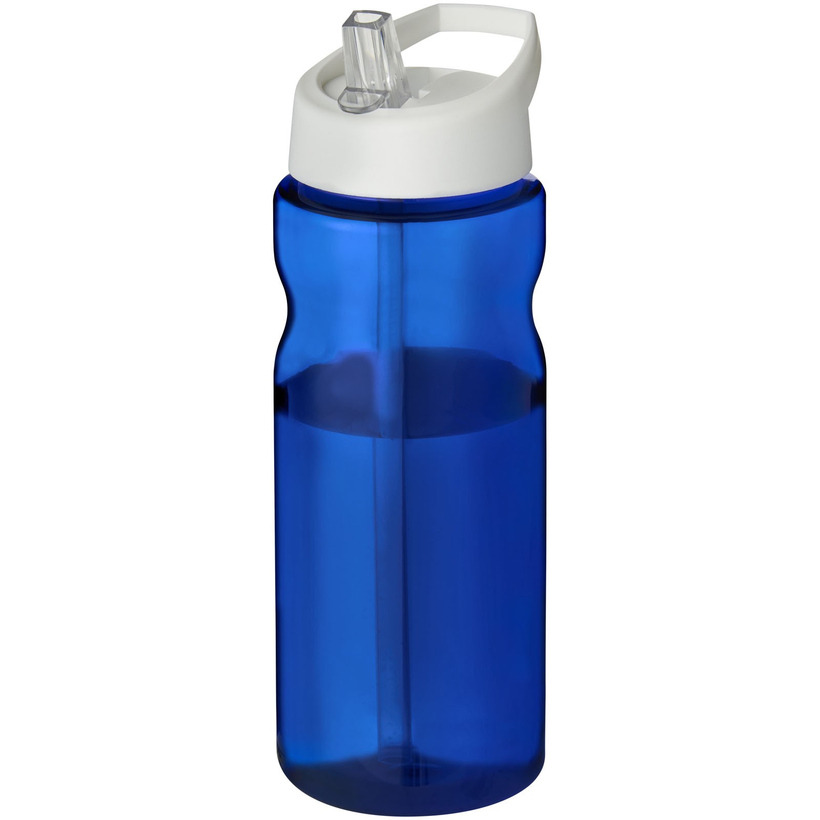 Bidon H2O Base® o pojemności 650 ml z wieczkiem z słomką - Niebieski / Biały