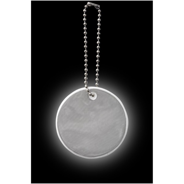 Reflective hanger round small - White